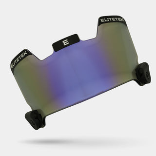 Dark Purple Smoked Football Visor - EliteTek.com