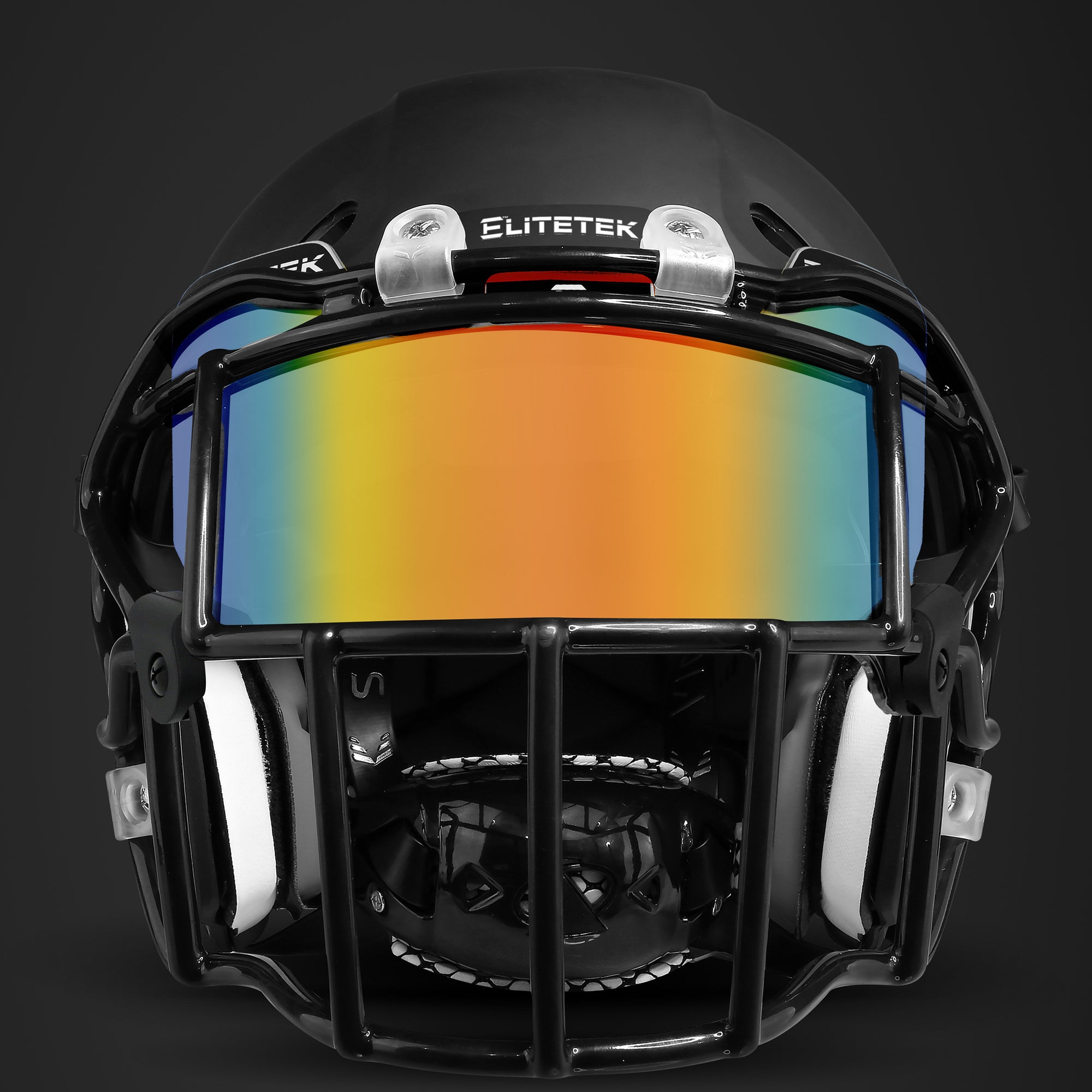 Clear Orange Football Visor – EliteTek Sports Clear Orange Football Visor – EliteTek Sports