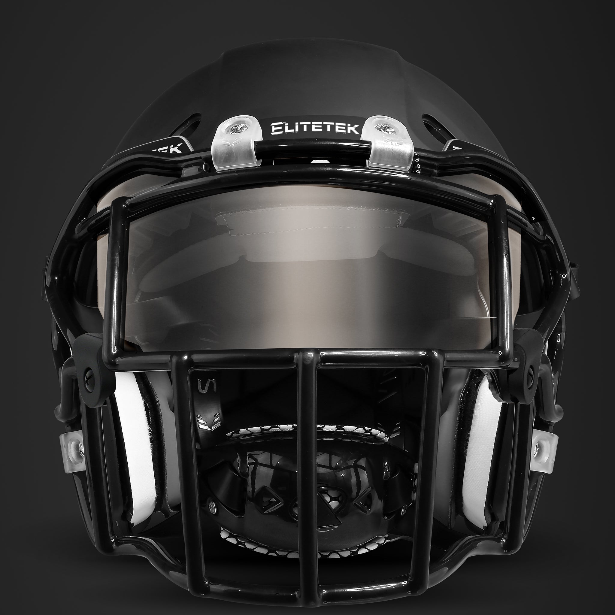 black gold smoked football helmet visor Smoked Tinted Football Visor – EliteTek Sports