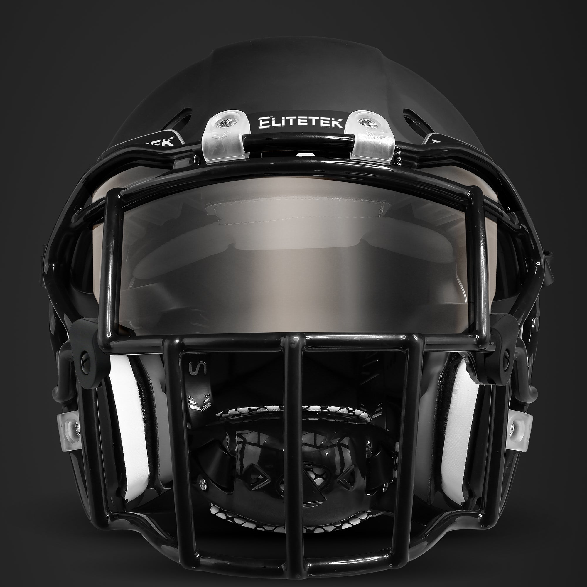 face shield for football helmet Smoked Tinted Football Visor – EliteTek Sports