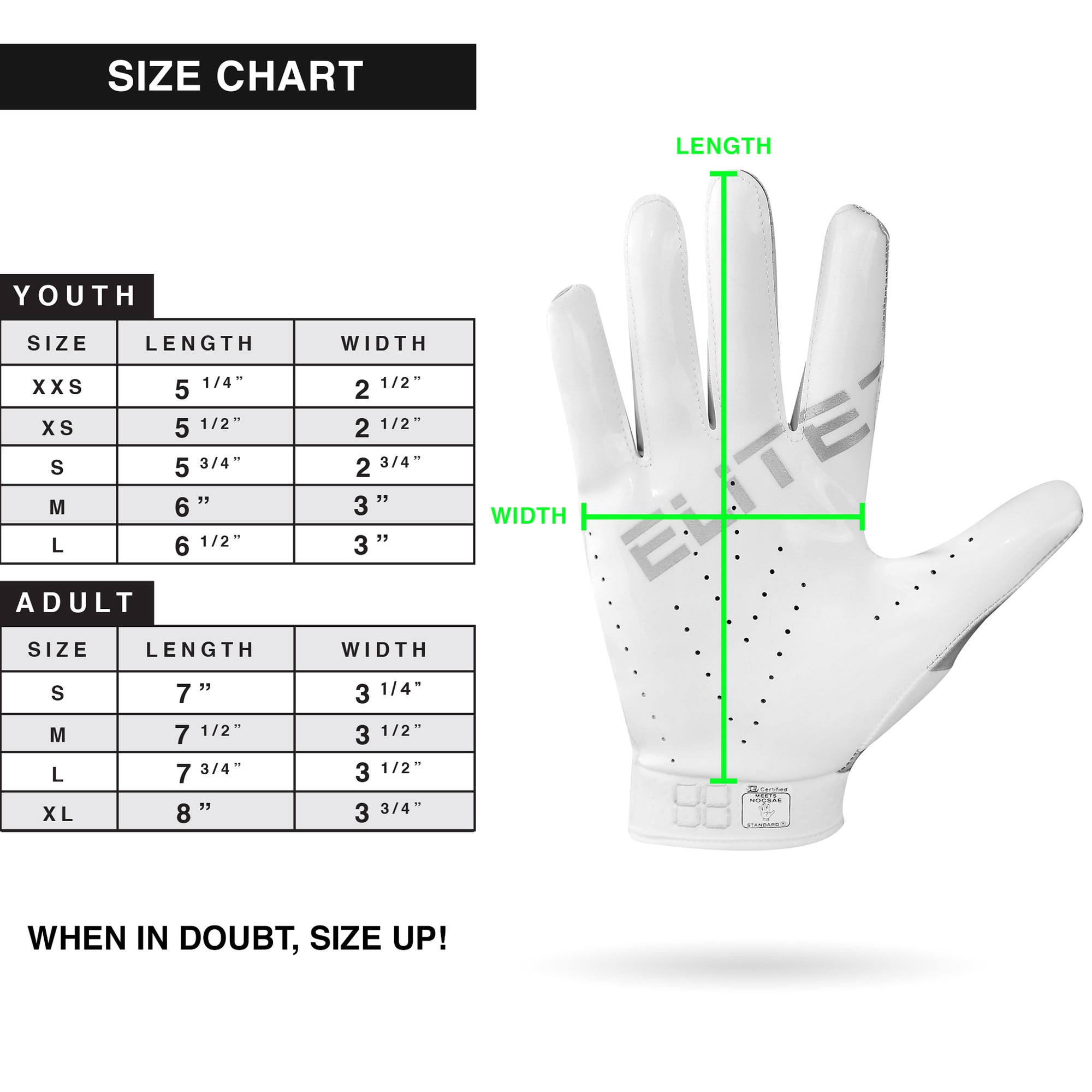 Soccer Gloves Nike Youth Football Gloves Size Chart Football